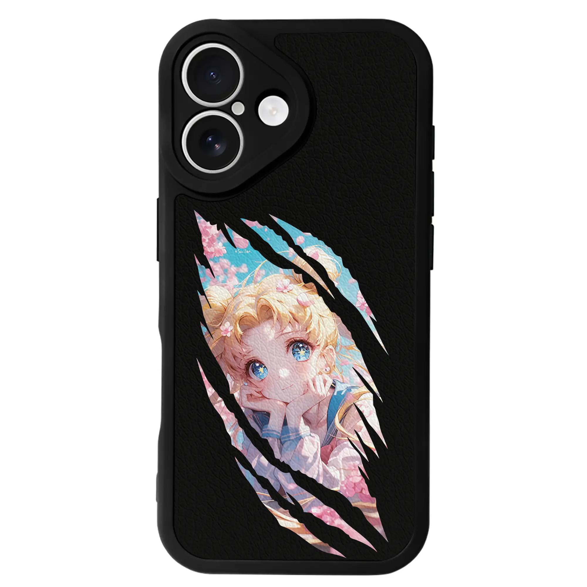 美少女戦士セーラームーン グッズ 月野 うさぎ - IPhone 16シリーズ対応 ・ シリコンスマホケース ・ レザー調 ・ 高精度フィット ・ 耐衝撃 ・ ワイヤレス充電対応 ・ 精密カット